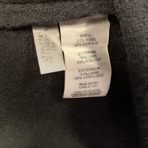 Karl LAGERFELD Grey Mixed Tweed Longline blazer Jacket coat Sz M - Picture 10 of 11